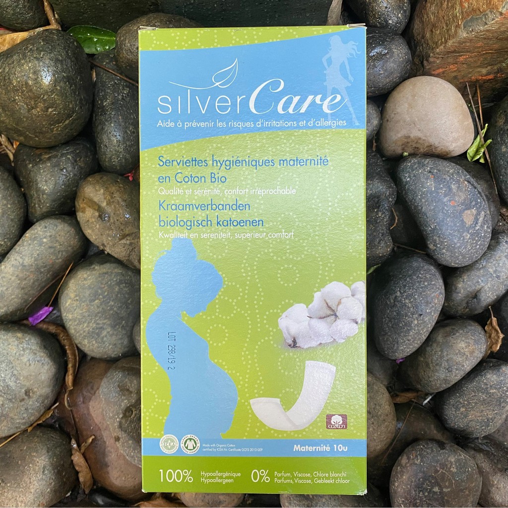 Băng vệ sinh hữu cơ dành cho phụ nữ sau sinh Silvercare 10 miếng