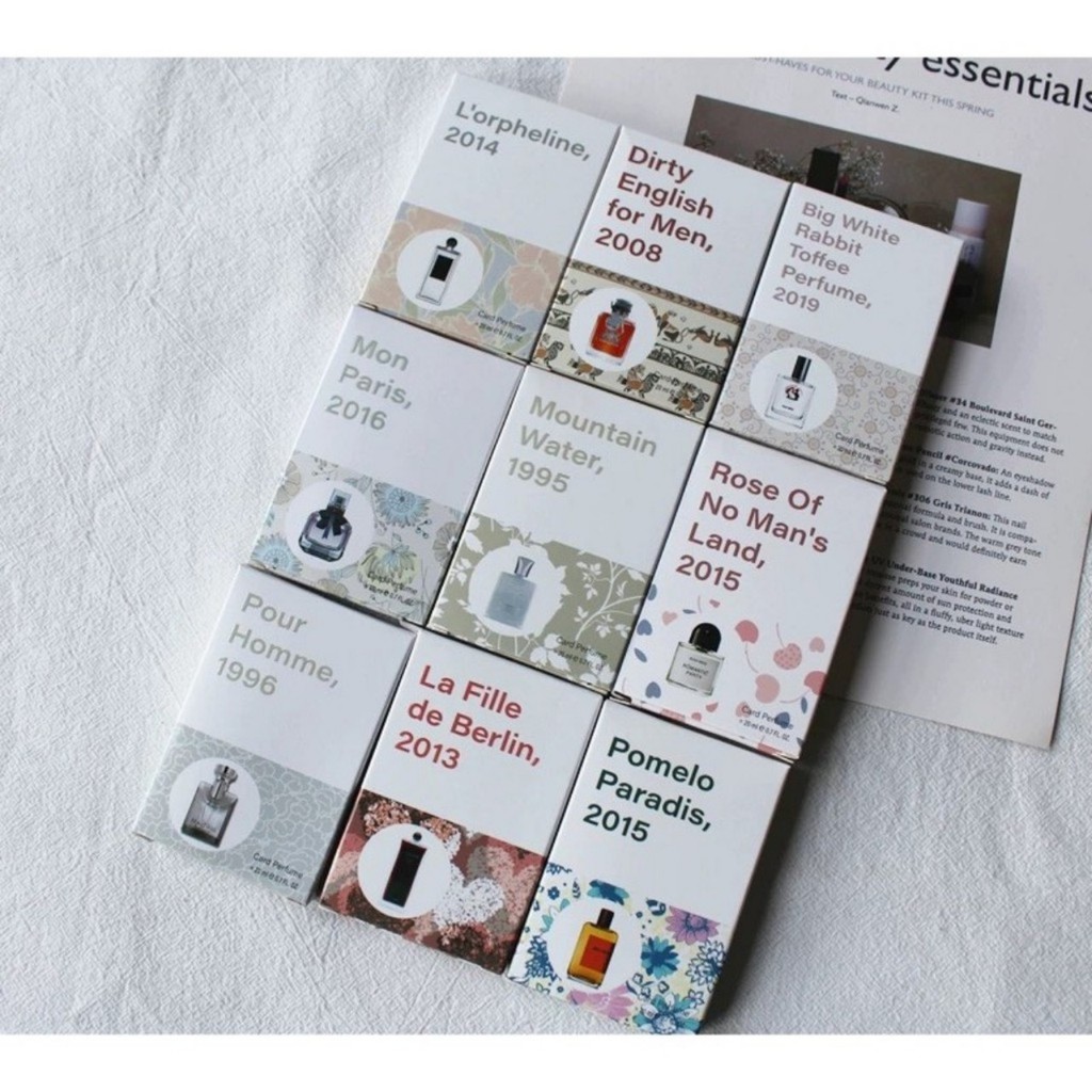 HANLU – Nước hoa hoa bỏ túi Card Perfume mini 20ml Mon Paris Black Opium Mountain water Woman | BigBuy360 - bigbuy360.vn