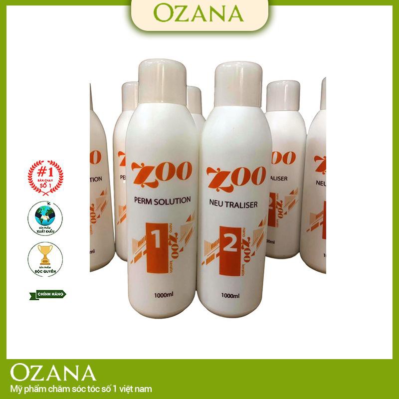 CẶP, THUỐC UỐN NÓNG, UỐN SETTING CAO CẤP ZOO 1000ML X 2 ZOO14