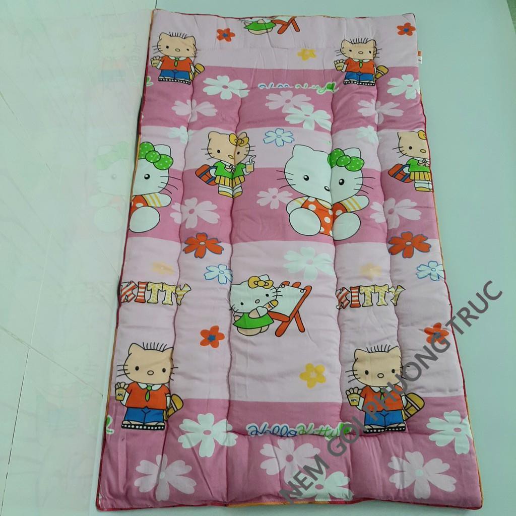 NỆM CHO BÉ ĐI MẪU GIÁO, NỆM TRẢI SÀN COTTON CHẦN GÒN KIMHOME 0 ĐẾN 8 TUỔI