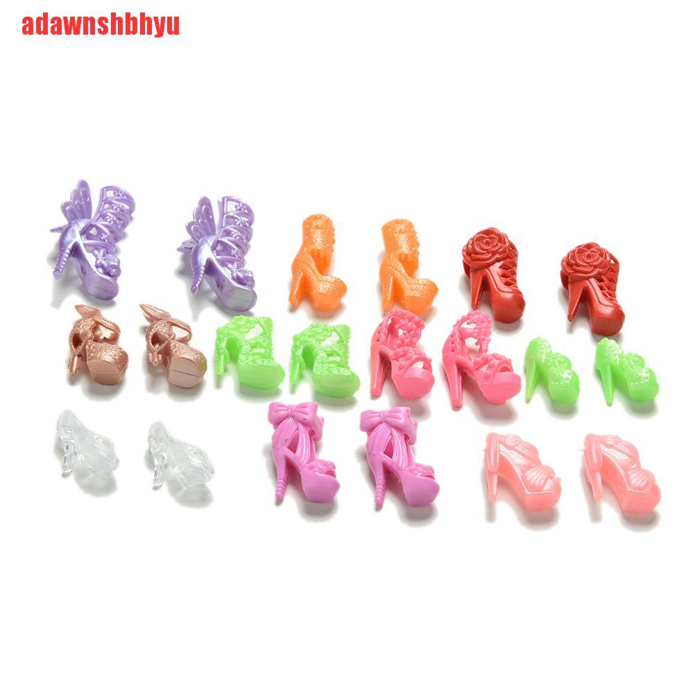 Set 20 / 10 Đôi Giày Thời Trang Cho Búp Bê 11 &quot;