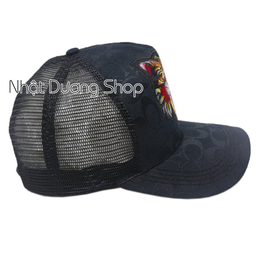 Nón kết lưới thêu họa tiết đầu cọp ngầu, con Hổ phong cách, cá tính pha chút bụi bặm thích hợp cho các bạn nam và nữ