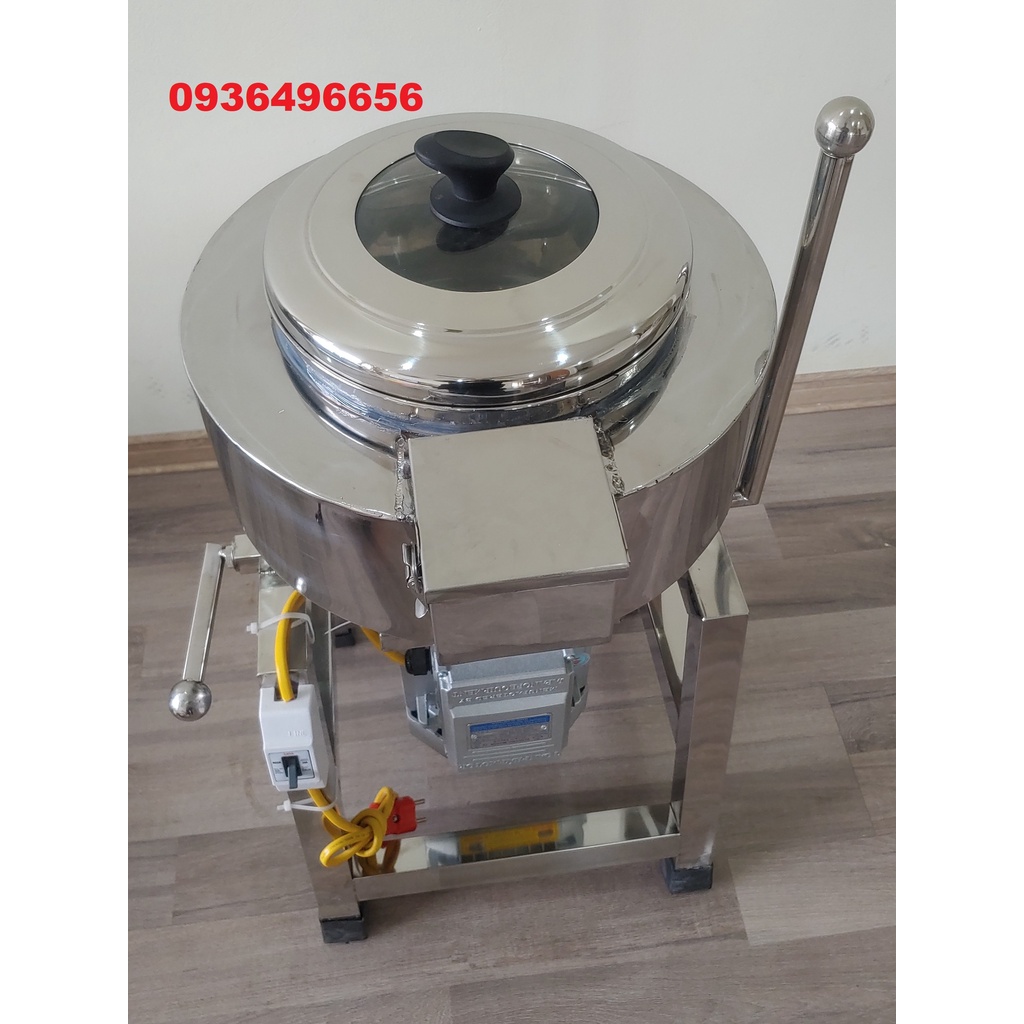 Máy xay giò chả 3KG/mẻ công suất 3.0Kw có bao đá, nồi 28cm khung A inox