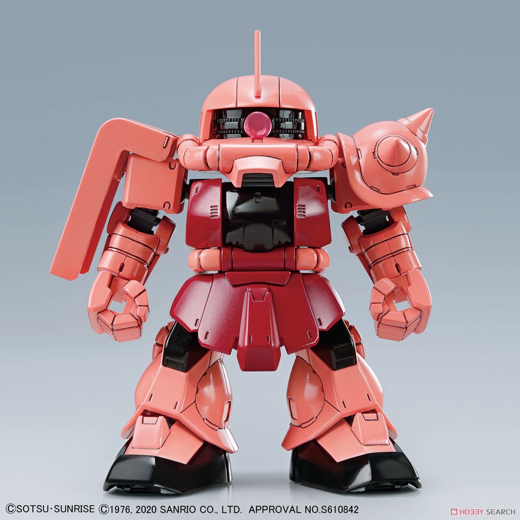 Mô Hình Lắp Ráp Gundam SD Hello Kitty MS-06S Char’s Zaku 2 Bandai SDCS Cross Silhouette Đồ Chơi Anime Nhật