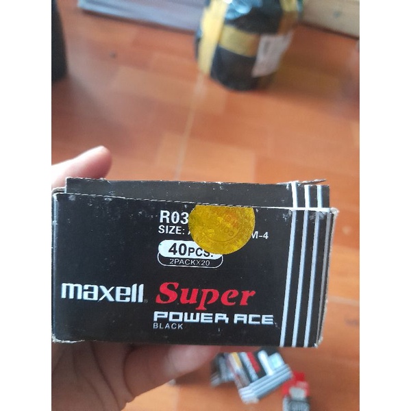 pin AA/AAA  maxell super red R6P(AR)4P