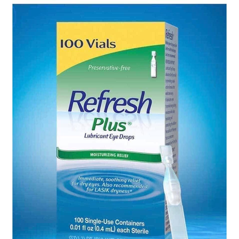 NƯỚC NHỎ MẮT 100 tép MỸ REFRESH PLUS