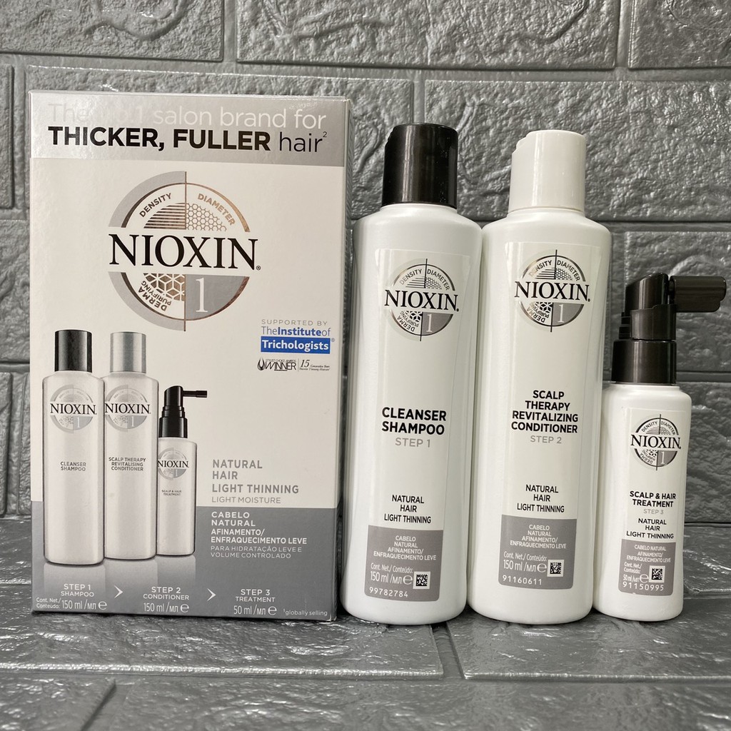 Bộ dầu gội Nioxin Triakit chống rụng tóc System 1 ( New 2019 )