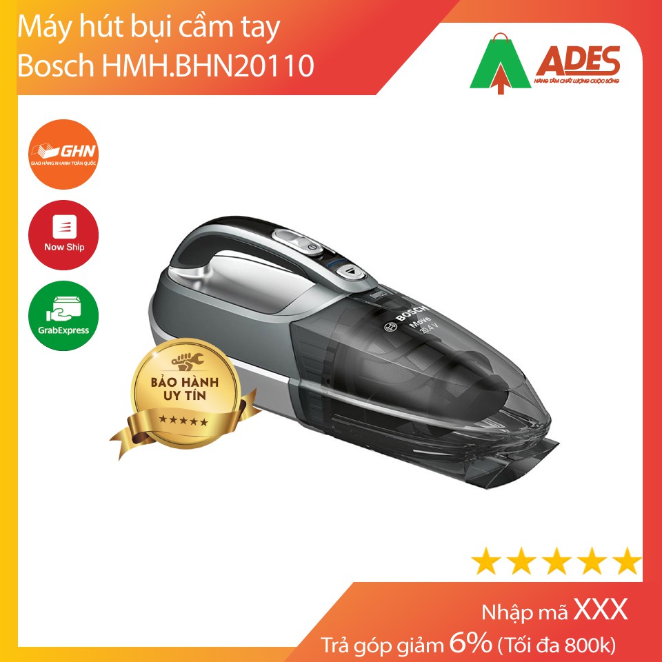 [Mã ELMS5 giảm 7% đơn 300K] [ CHÍNH HÃNG ] Máy hút bụi cầm tay Bosch HMH.BHN20110
