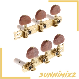[Sunnimixdemy] 2x Dây Đàn Guitar Nút Chỉnh Chốt Đầu Máy Cho 6 Dây Đàn Guitar