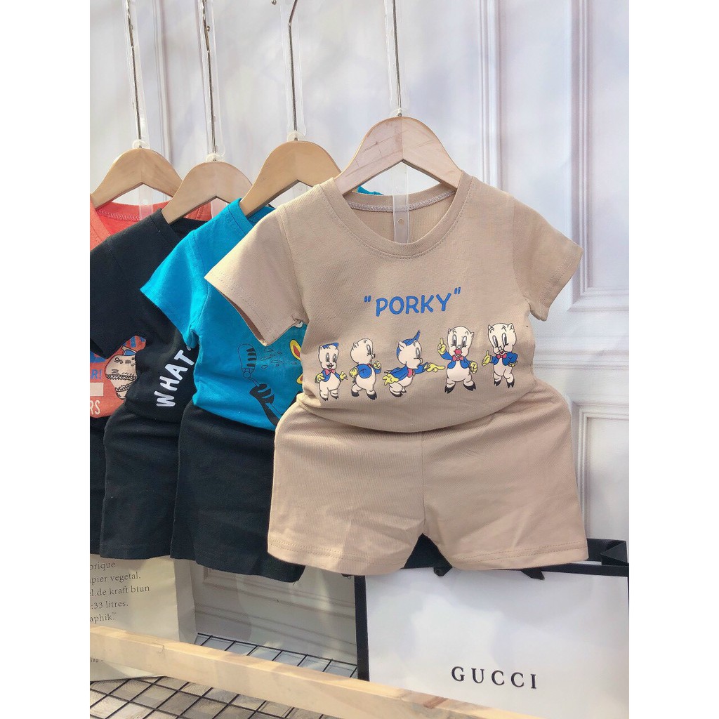 Bộ cotton cộc tay cho bé hàng loại 1