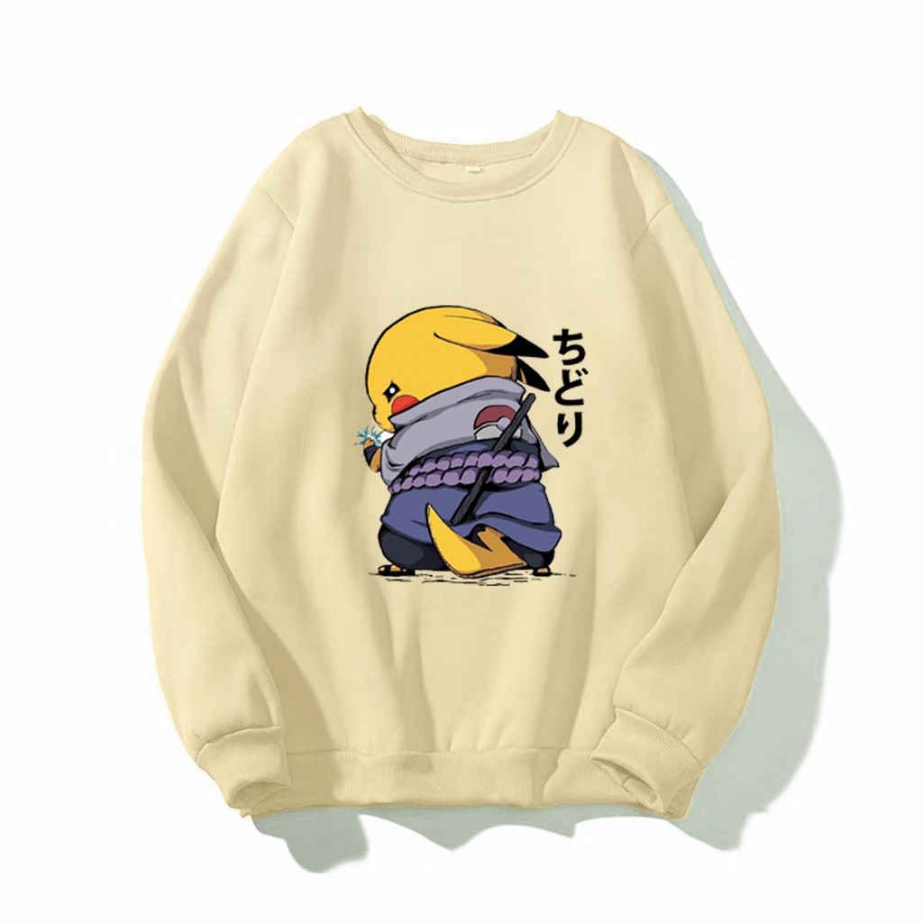 [FREESHIP_50K] Áo sweater nam nữ in hình PiKaChu dễ thương, chất nỉ dày dặn, hợp làm áo cặp William - DS126