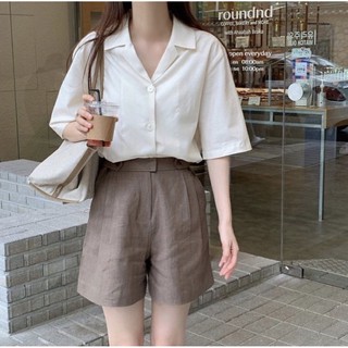 SET ÁO SƠMI KÈM QUẦN SHORT NGỐ (KÈM HÌNH THẬT)