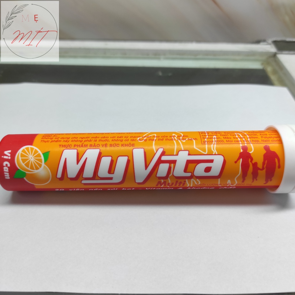 Viên Sủi Myvita Strong C & Strong 250mg vitamin C  vs Myvita Multi Cam tuýp 20