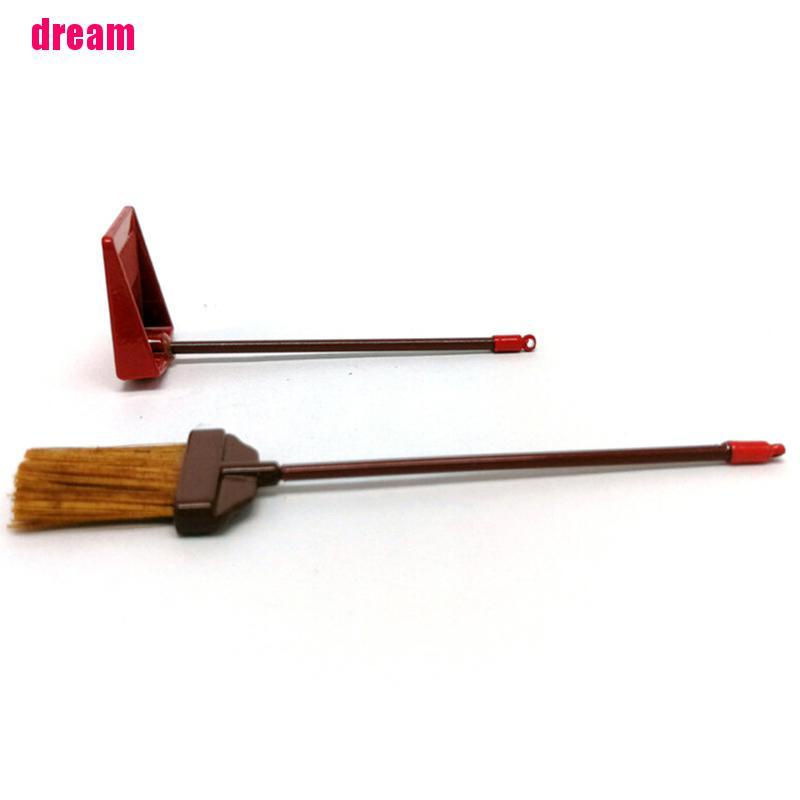 Bộ Cọ Và Đệm Rác Mini Tỉ Lệ 1: 12 Dành Cho Búp Bê