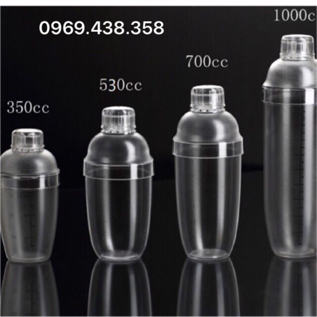 Bình lắc nhựa - bình lắc pha chế 350ml-530ml-700ml-1000ml [Hà Nội]
