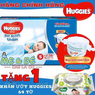 [1 TẶNG 1][MẪU MỚI]TÃ DÁN HUGGIES S56 DƯỚI 7KG