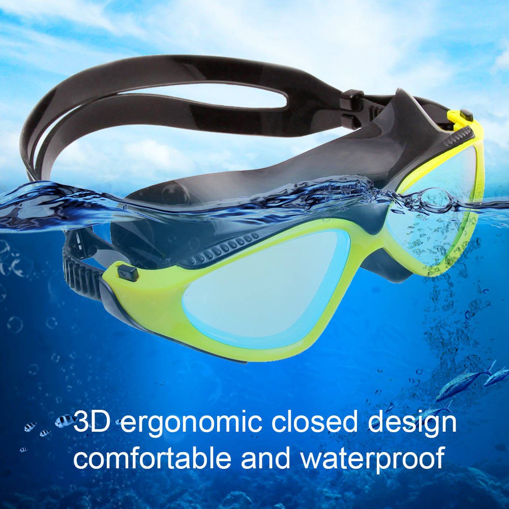 Unisex Electroplated Anti-Fog UV Protection Swimming Goggles