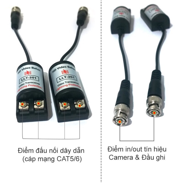 Video balun cho camera