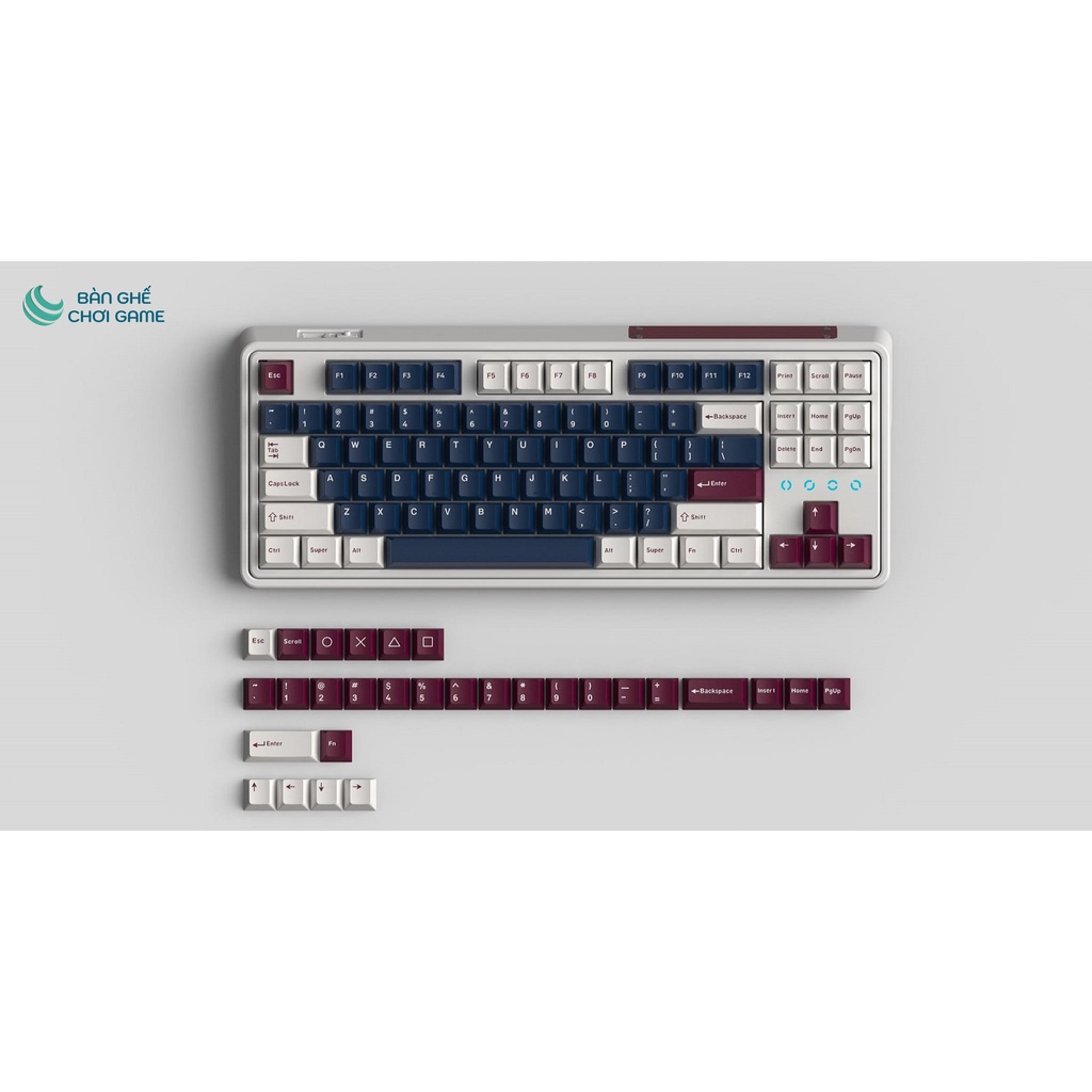 Bàn phím cơ FL-Esports CMK87 CPM Metal Heart 3 Mode - Hàng chính hãng