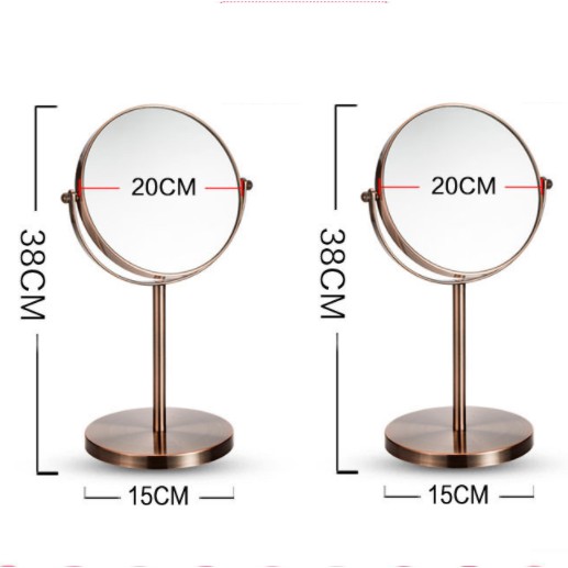 Gương trang điểm cỡ lớn xoay 360 độ - Gương để bàn 2 mặt cỡ đại siêu đẹp | BigBuy360 - bigbuy360.vn