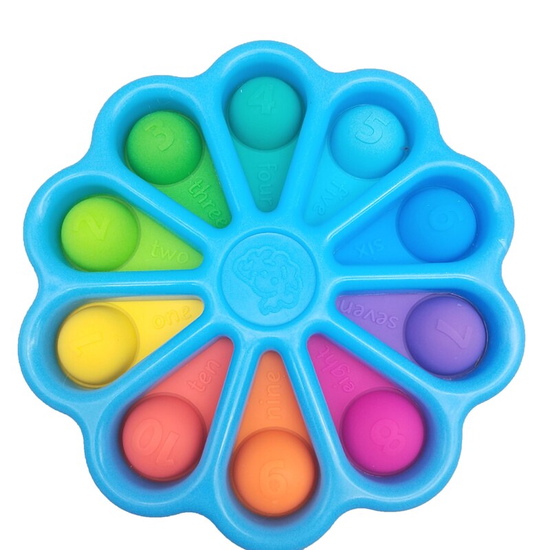 Đồ chơi fidget nhấn bong bóng cỡ lớn và nhỏ bằng silicon vui nhộn rèn luyện trí não cho bé
