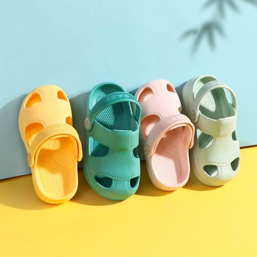 WATTLE Giày Đục Lỗ Chất Liệu EVA Mềm Mại Chống Trượt Dành Cho Bé 1-5 Tuổi