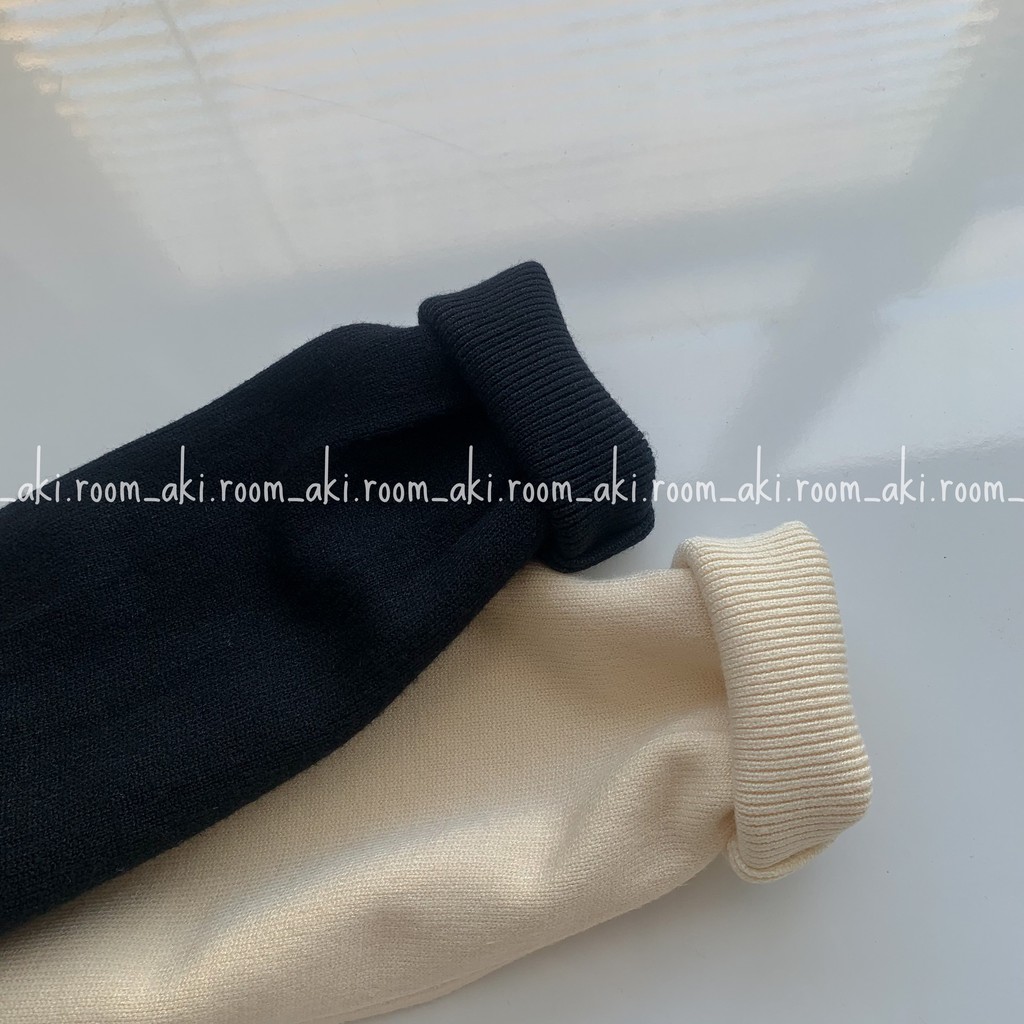 Áo len trơn chất mềm mịn cổ tim viền dọc tay cổ | BigBuy360 - bigbuy360.vn