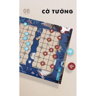 Bộ cờ 15 trong 1: cờ tướng, cờ vua , cờ thú , cờ vây , cờ búng , cờ rắn ,.... 