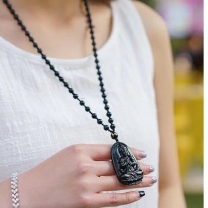 Chuỗi Hạt Đeo Cổ Phật Bản Mệnh - [ Đá mã não]