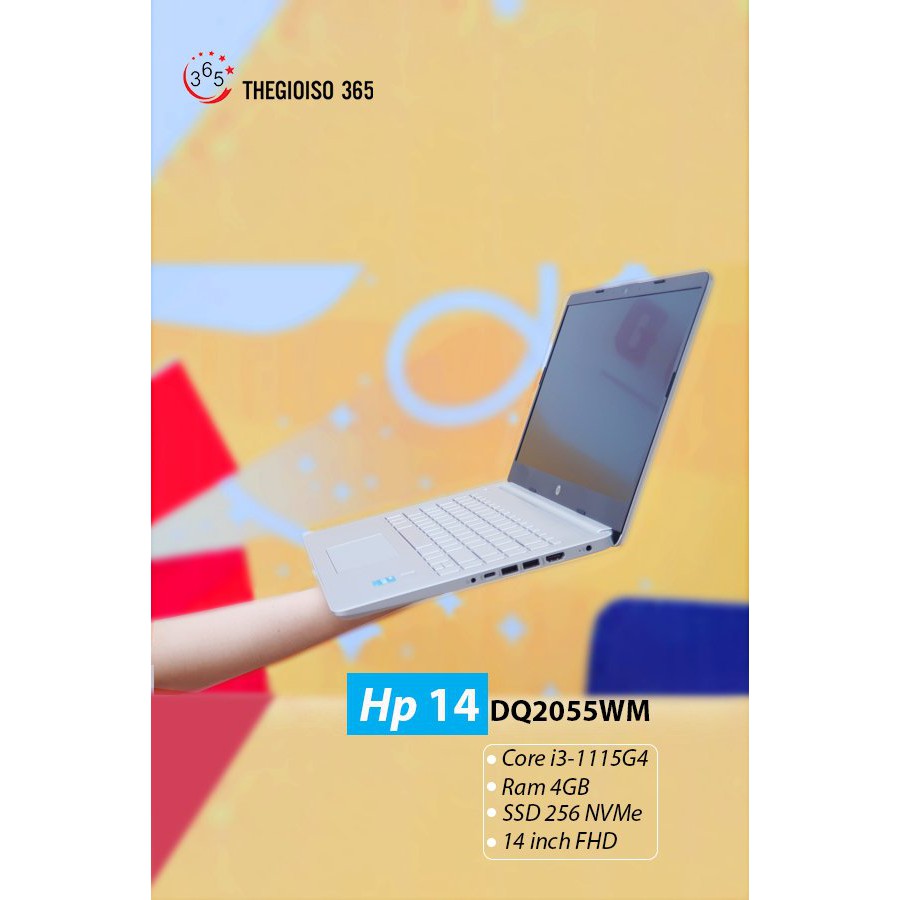 Laptop HP 14- Intel Core i3 1115G4/ Ram 4GB / SSD 256GB/14 inch Full HD [Full hộp 100% ]