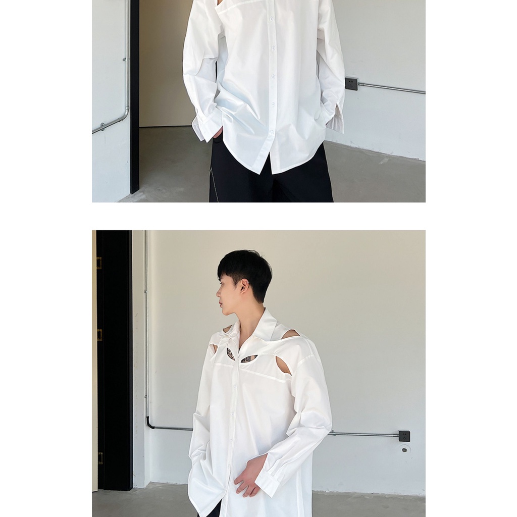 Áo Sơ Mi Nam Tay Dài Dáng Rộng Cổ Điển Thời Trang Hàn Quốc Mùa Hè