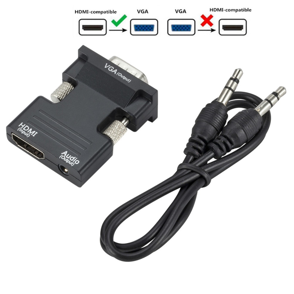 Bộ Chuyển Đổi Lccka VGA Sang HDMI 1080P HDMI Sang VGA Cho Laptop Sang HDTV