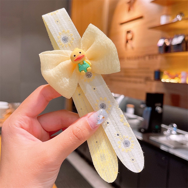 Băng Đô Đính Nơ Hoa Nhiều Màu Sắc Dễ Thương Cho Bé Gái