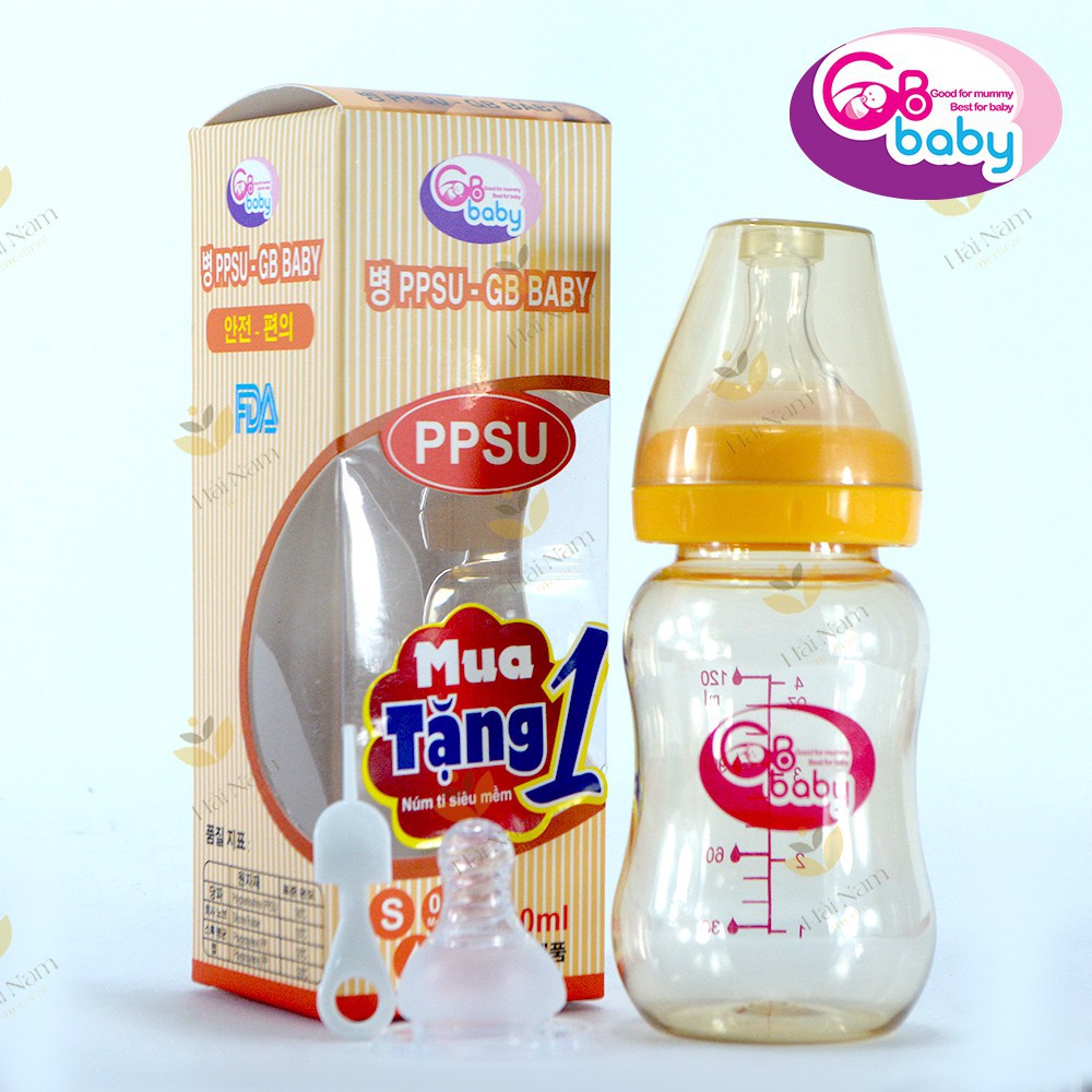 Bình sữa nhựa ppSu Gb Baby 160ml Hàn Quốc