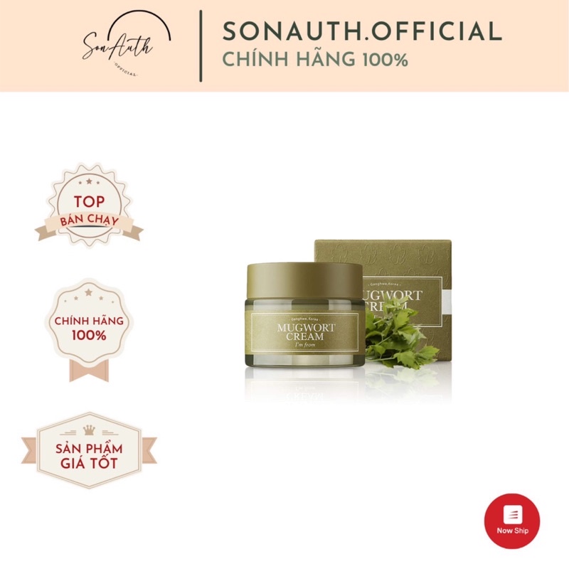 [Mã SKAMA8 giảm 8% đơn 300K] Kem dưỡng I'm From Mugwort Cream 50g