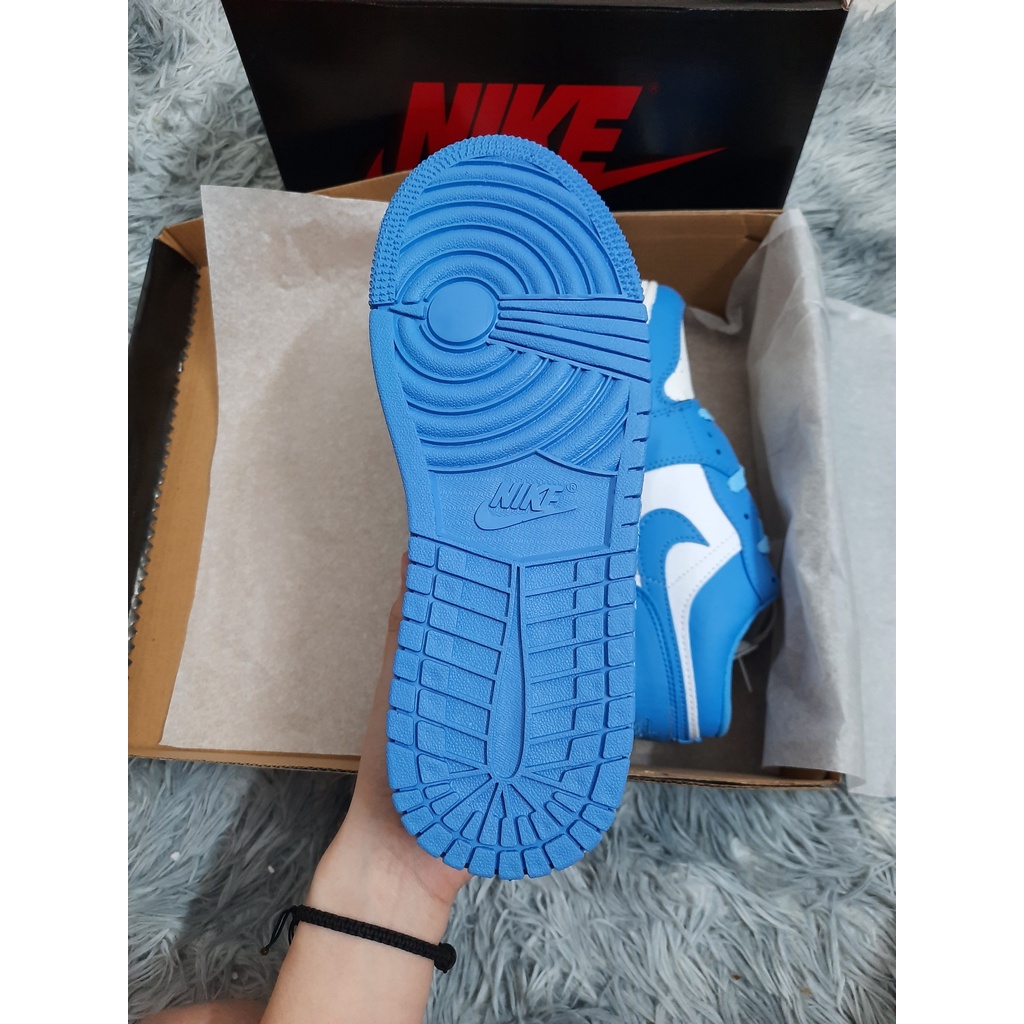 Giày Thể Thao Nam Nữ Ⓝⓘⓚⓔ Jordan UNC JD1 Cổ Thấp Xanh Dương Cao Cấp