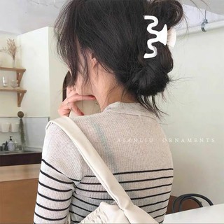 [XẢ HÀNG] Kẹp tóc lượn sóng màu cơ bản - 3 màu - Kẹp càng cua |Tiệm nhỏ của Nino|