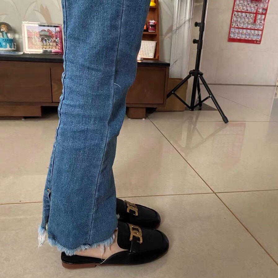 Giày sục bé gái - Dép sục Móc Xích chất da mềm chính hãng MG Baby đế êm mềm phong cách Hàn Quốc mới nhất V599