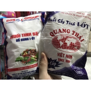 Muối sấy tinh I-ốt Quang Thái 1kg