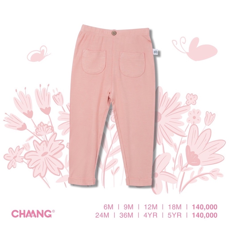 Quần Legging Jungle hồng đỗ , hồng phấn CHAANG(12-5y)