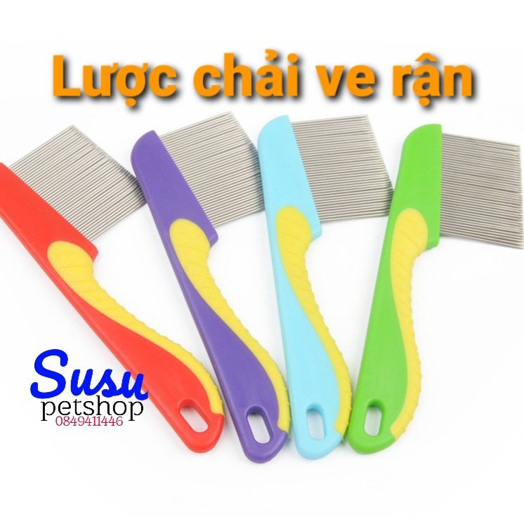 Lược chải ve rận bọ chét lông chó mèo