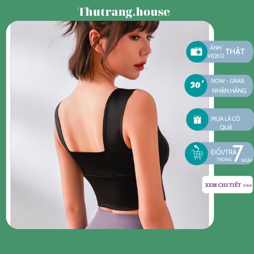 Áo bra nữ tập gym, yoga, cúp ngực hai dây bản to croptop kiểu thể thao ôm cho nữ cao cấp nâng ngực M21