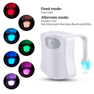 Đèn LED Toilet treo bồn cầu cảm ứng tự động bật tắt ánh sáng 8 màu, cảm biến thông minh nhà vệ sinh SMARTZY