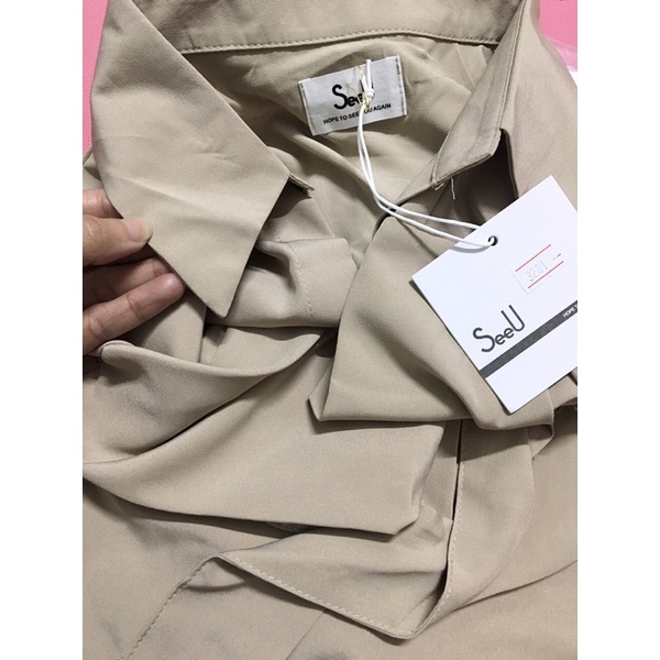 / Váy sơ mi buộc nơ eo