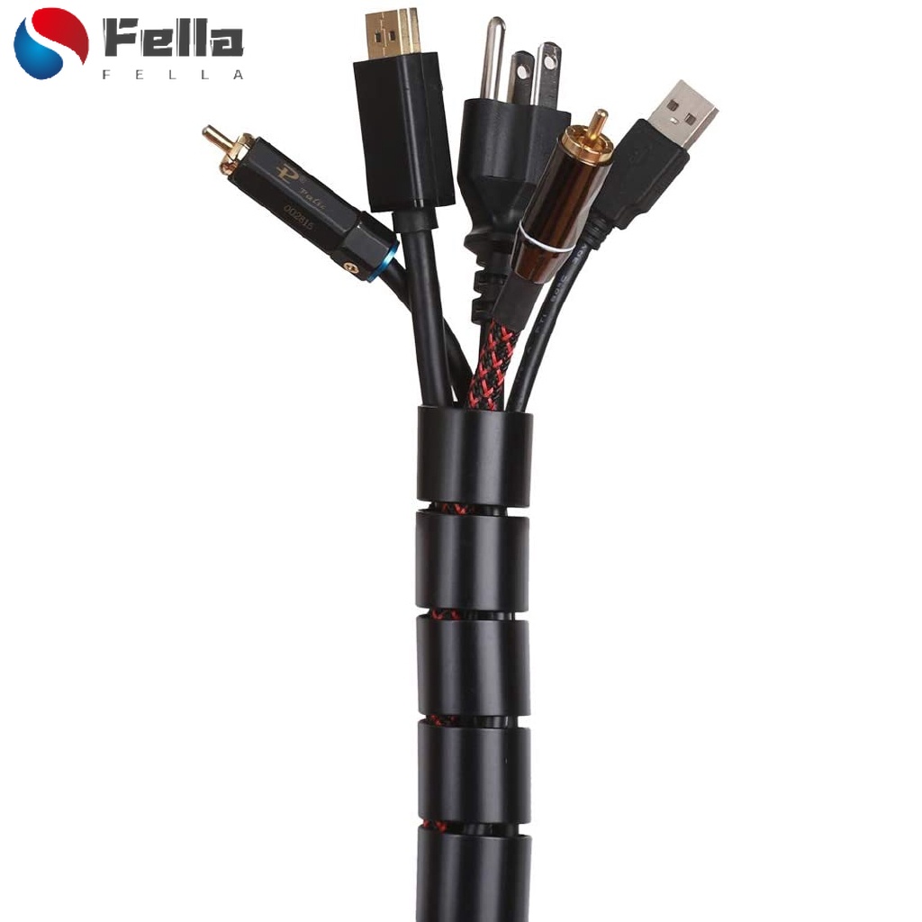 Vỏ Bọc Bảo Vệ Dây Cáp / Dây Cáp Xoắn Ốc Sắp Xếp Gọn Gàng / Phù Hợp Cho Máy Tính / TV / Nhà Ở / Văn Phòng