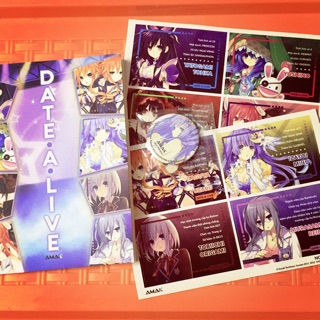 Sổ tay, huy hiệu, sticker Date A Live 6