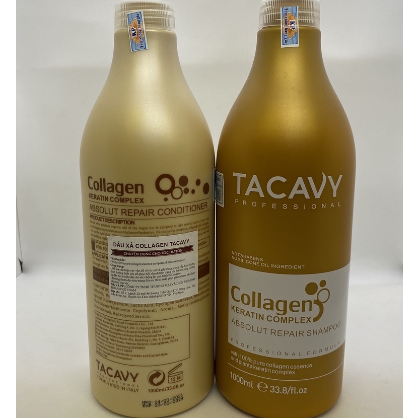 ✅[HÀNG ĐẸP SIÊU CHẤT LƯỢNG]XẢ KHO CẶP DẦU GỘI DẦU XẢ TACAVY 1000ML - PHỤC HỒI TÓC - MÙI SIÊU SANG