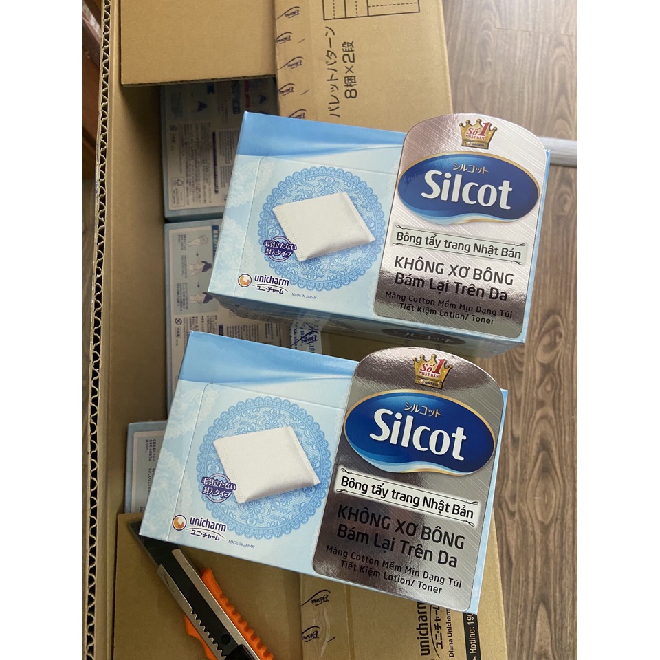 🔥𝐆𝐈𝐀́ 𝐇𝐔̉𝐘 𝐃𝐈𝐄̣̂𝐓🔥 Bông tẩy trang Silcot 82 miếng 1 hộp