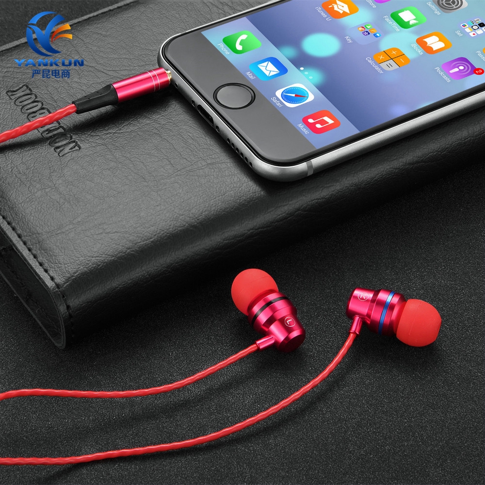 Tai nghe nhét tai thể thao thiết kế đơn giản có mic