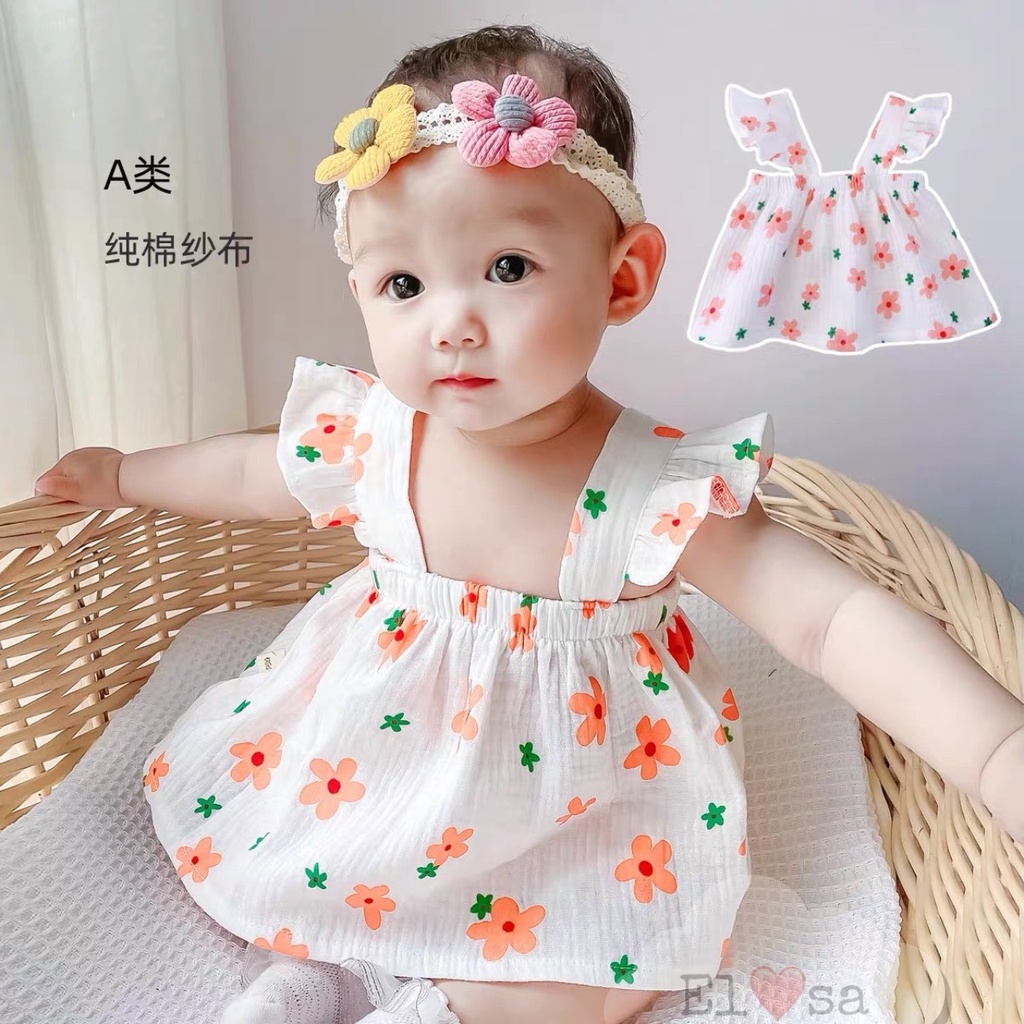 ĐỒ BỘ BÉ GÁI    SET BỘ ÁO 2 DÂY +KÈM QUẦN HOA NHÍ 2 MÀU (KO CÓ TU BAN)  ANNAKIDS